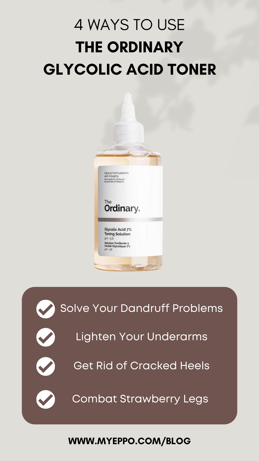 How to Use Glycolic Acid Toner from The Ordinary in Four Different Ways -  myeppo.