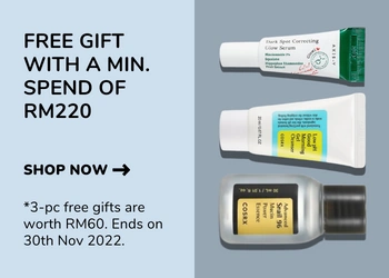Free COSRX Advanced Snail 96 Mucin Power Essence (30ml) with a min spend of RM180