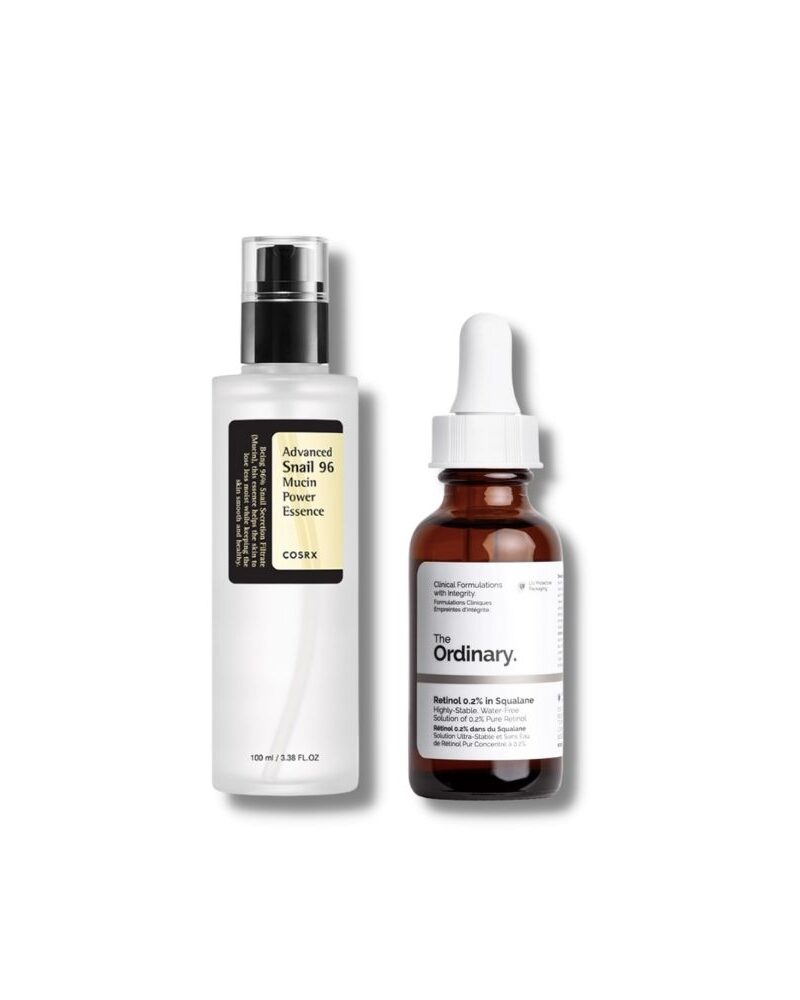 COSRX Advanced Snail 96 Mucin Power Essence + The Ordinary Retinol 0.2% Bundle